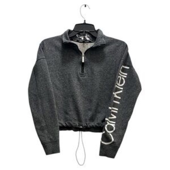 Calvin Klein Jackets & Blazers - Calvin Klein Gray Half-Zip Jacket